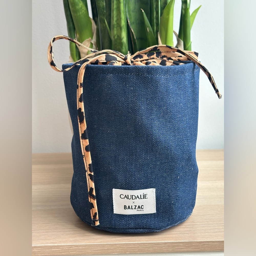 NEW - BALZAC x CAUDALIE | Blue and Leopard Print Women's Bag - Picture 4 of 6